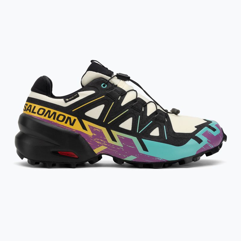 Vyriški bėgimo bateliai Salomon Speedcross 6 GTX transparent yellow/black/waterfall 2