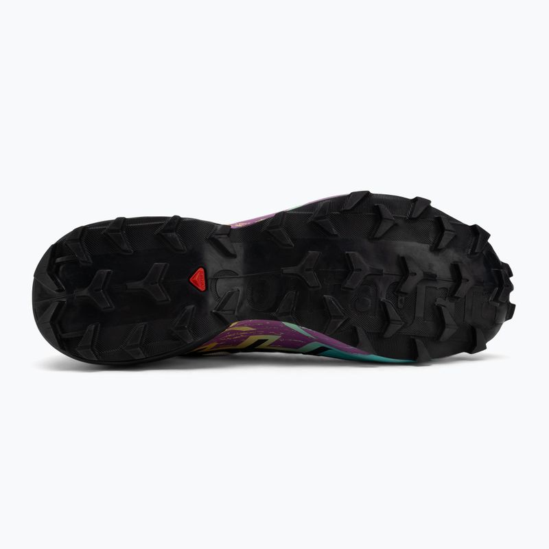 Vyriški bėgimo bateliai Salomon Speedcross 6 GTX transparent yellow/black/waterfall 4