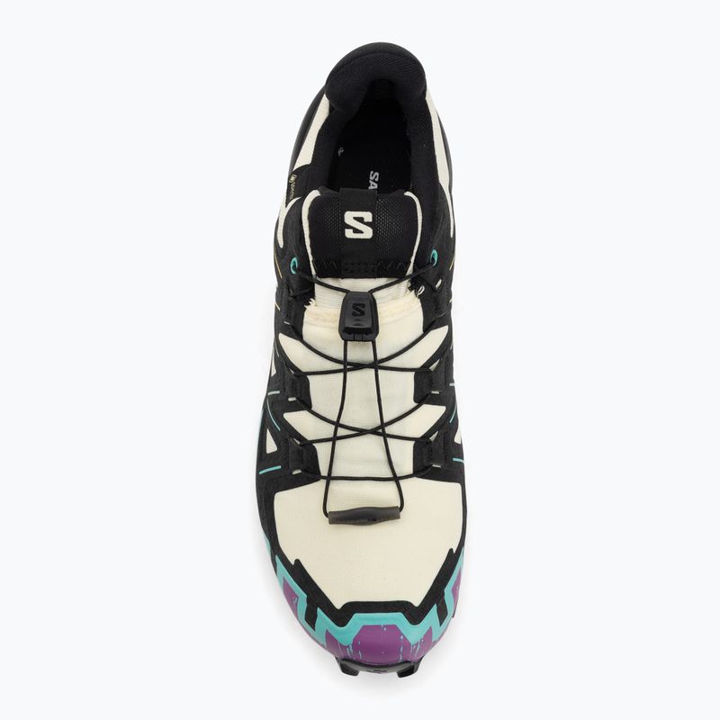 Vyriški bėgimo bateliai Salomon Speedcross 6 GTX transparent yellow/black/waterfall 5