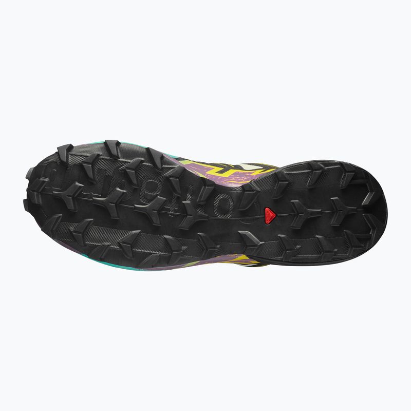 Vyriški bėgimo bateliai Salomon Speedcross 6 GTX transparent yellow/black/waterfall 11