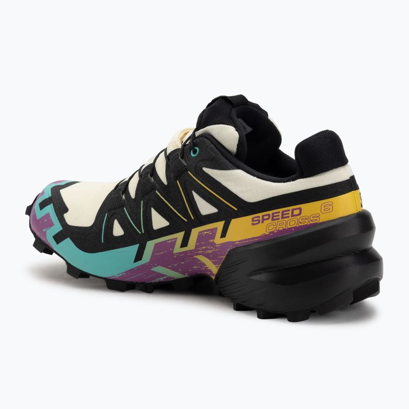 Moteriški bėgimo bateliai Salomon Speedcross 6 GTX transparent yellow/black/waterfall 3
