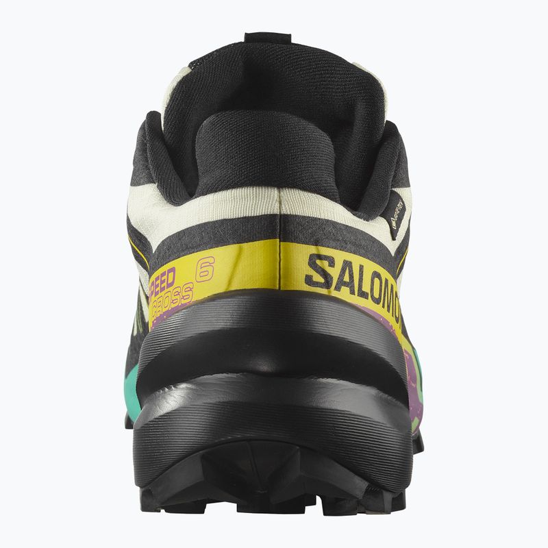 Moteriški bėgimo bateliai Salomon Speedcross 6 GTX transparent yellow/black/waterfall 10