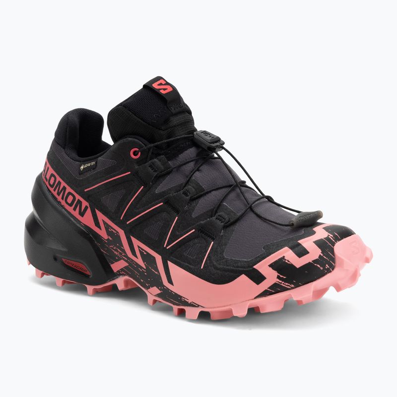 Moteriški bėgimo bateliai Salomon Speedcross 6 GTX nine iron/black/flamingo pink