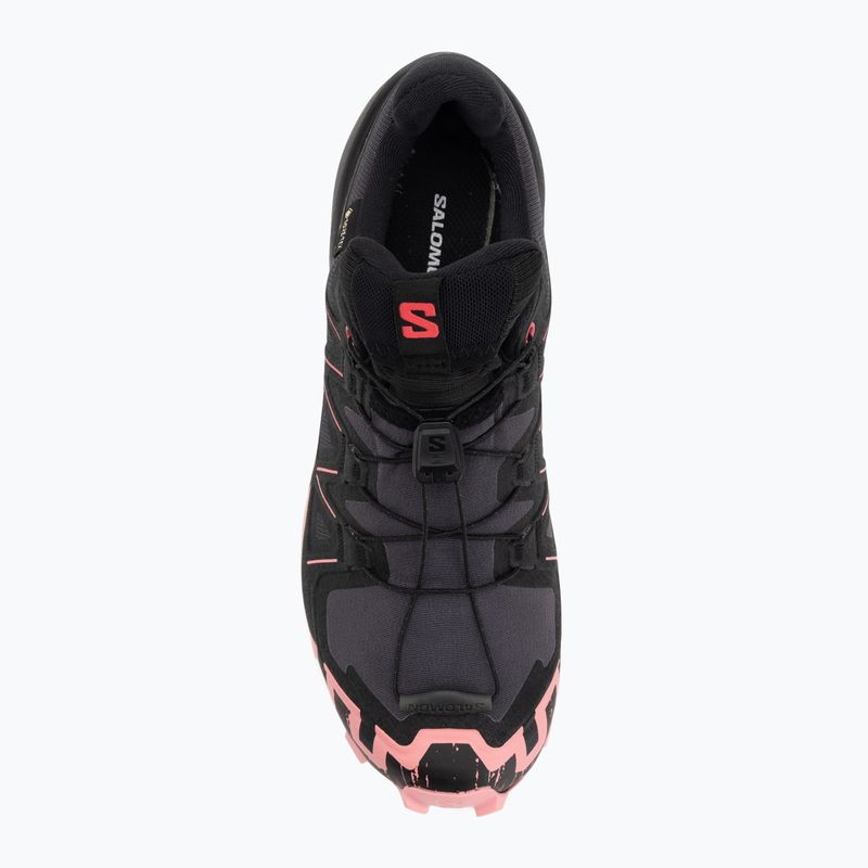 Moteriški bėgimo bateliai Salomon Speedcross 6 GTX nine iron/black/flamingo pink 5