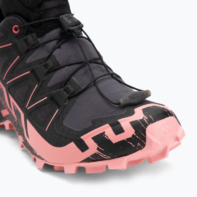 Moteriški bėgimo bateliai Salomon Speedcross 6 GTX nine iron/black/flamingo pink 7