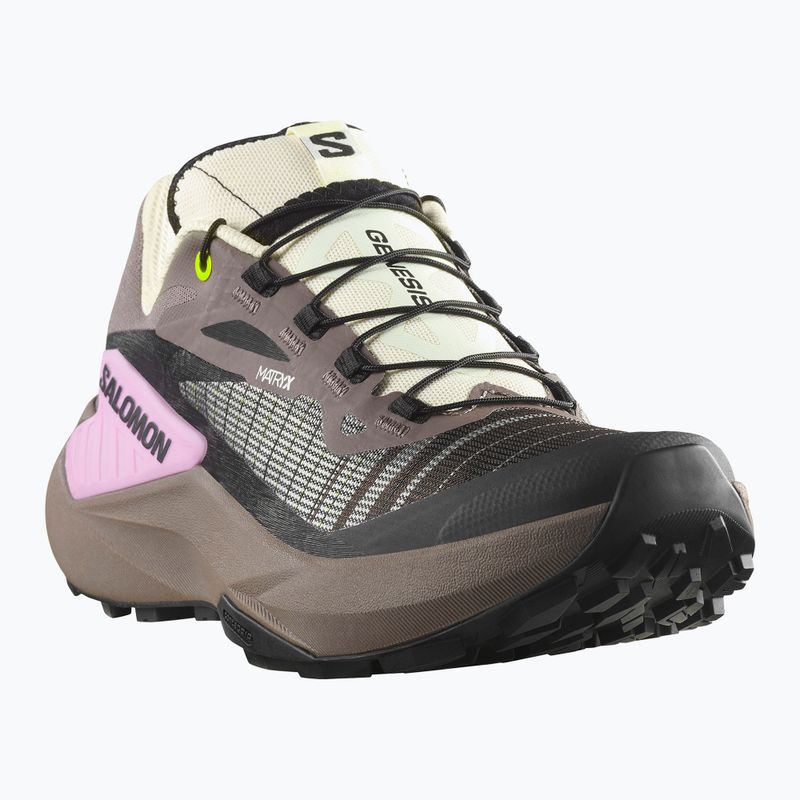 Moteriški bėgimo bateliai Salomon Genesis Iron/vanilla ice/cyclamen