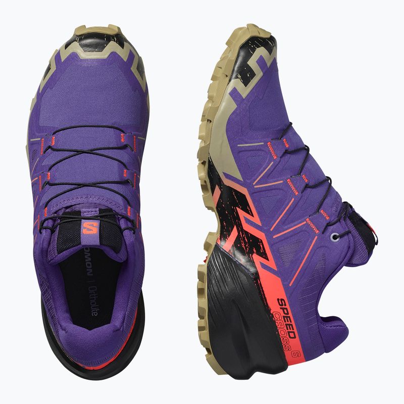 Moteriški bėgimo bateliai Salomon Speedcross 6 liberty/juoda/neoninė liepsna 8