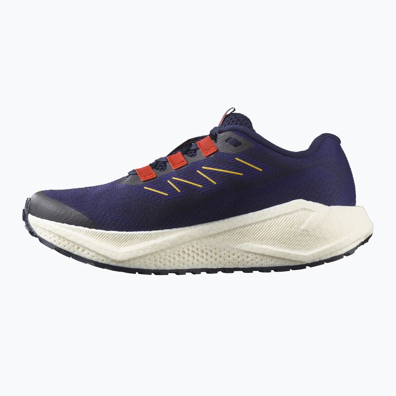 Moteriški bėgimo bateliai Salomon Aero Blaze 3 GRVL astral aura/maritime blue/haute red 10