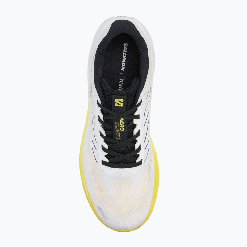 Vyriški bėgimo bateliai Salomon Aero Blaze 3 white/black/blazing yellow 5