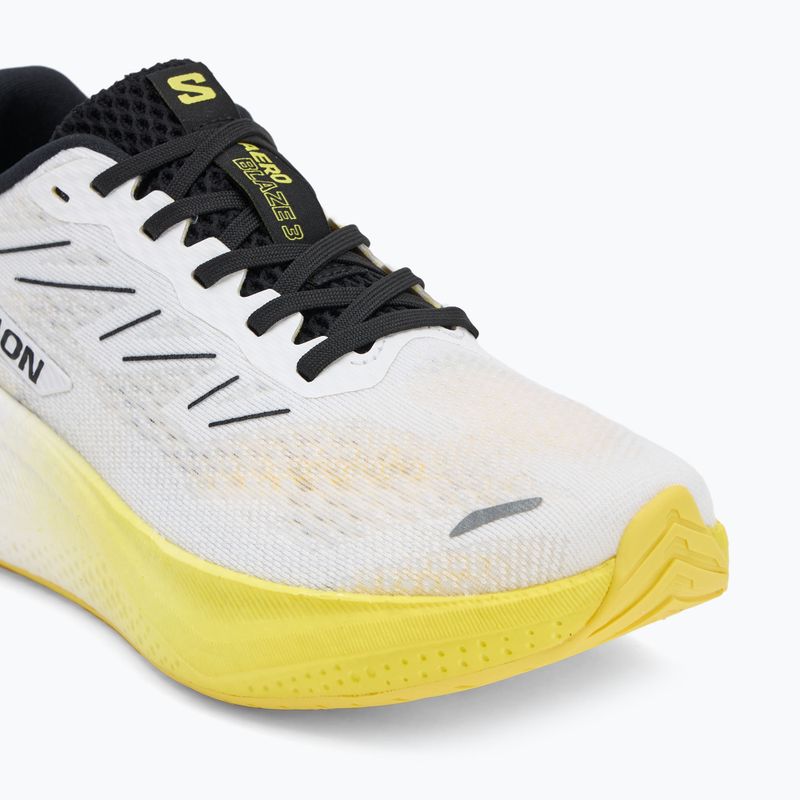Vyriški bėgimo bateliai Salomon Aero Blaze 3 white/black/blazing yellow 7