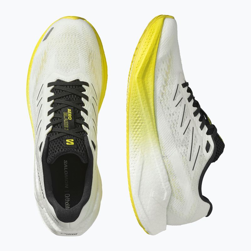 Vyriški bėgimo bateliai Salomon Aero Blaze 3 white/black/blazing yellow 13