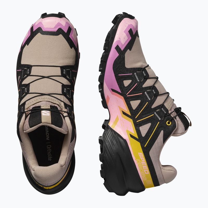 Moteriški bėgimo bateliai Salomon Speedcross 6 etherea/black/cyclamen 9