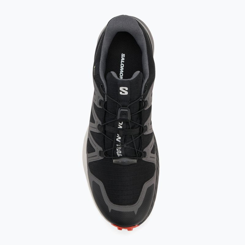 Vyriški bėgimo bateliai Salomon Speedcross Peak GTX black/castlerock/cherry tomato 5