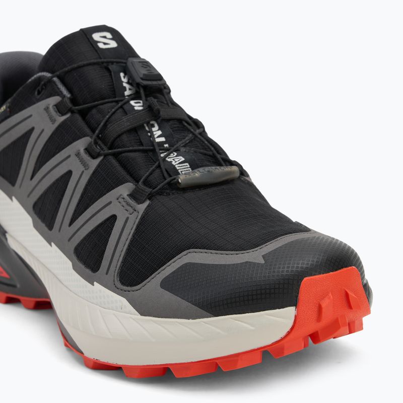 Vyriški bėgimo bateliai Salomon Speedcross Peak GTX black/castlerock/cherry tomato 7