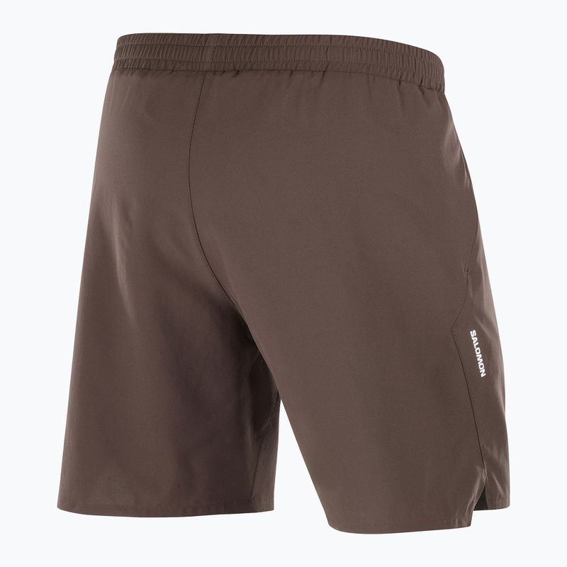 Vyriški bėgimo šortai Salomon Shakeout C 2IN1 7" coffee bean 6