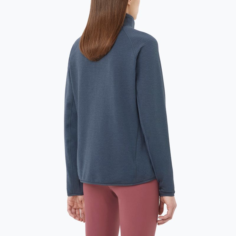 Moteriškas žygio džemperis Salomon Essential Lightwarm Half Zip blue night 2