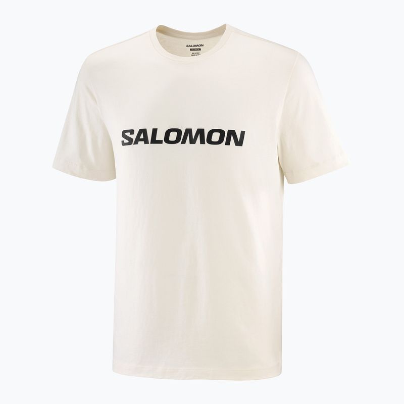 Vyriški marškinėliai Salomon Logo whisper white 3