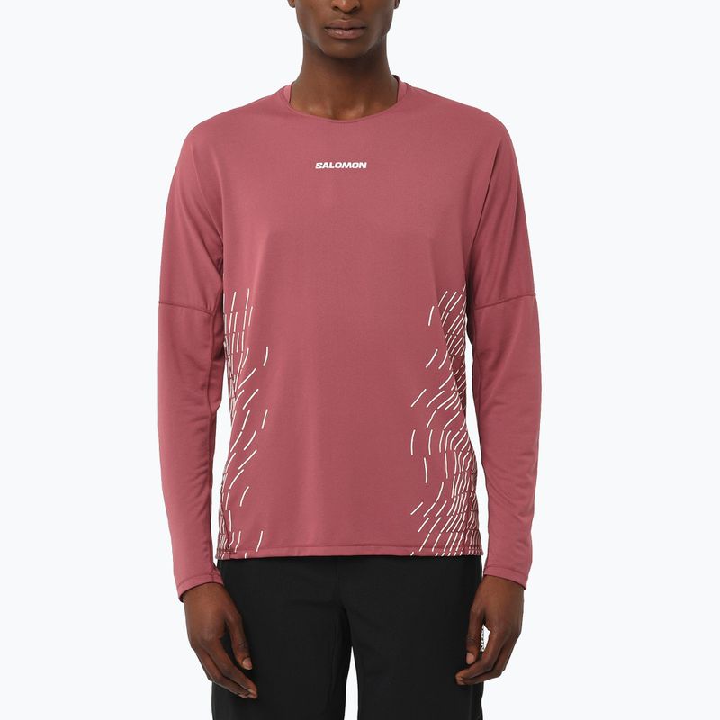Vyriški bėgimo marškinėliai ilgomis rankovėmis Salomon Sense Aero GFX nocturne