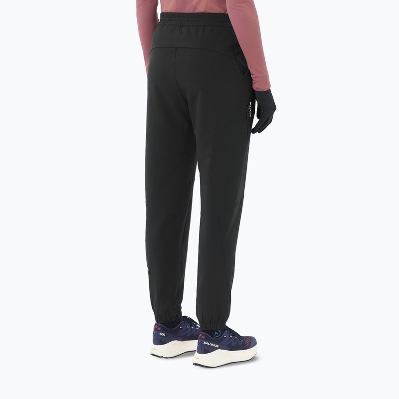 Moteriškos bėgimo kelnės Salomon Shakeout Hexaflow Pants deep black 3