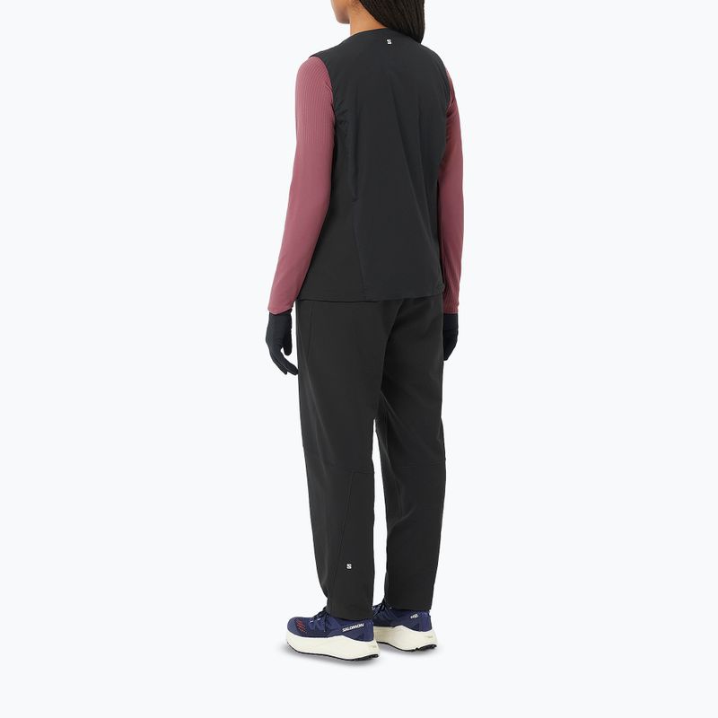 Moteriškos bėgimo kelnės Salomon Shakeout Hexaflow Pants deep black 4