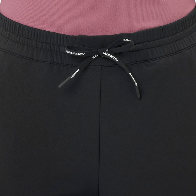 Moteriškos bėgimo kelnės Salomon Shakeout Hexaflow Pants deep black 5