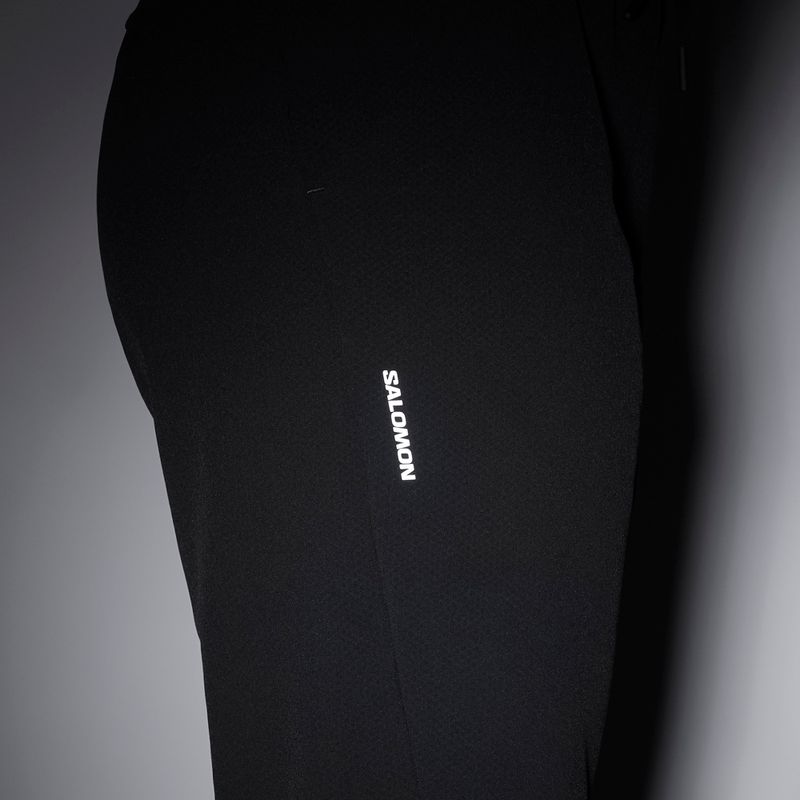 Moteriškos bėgimo kelnės Salomon Shakeout Hexaflow Pants deep black 7