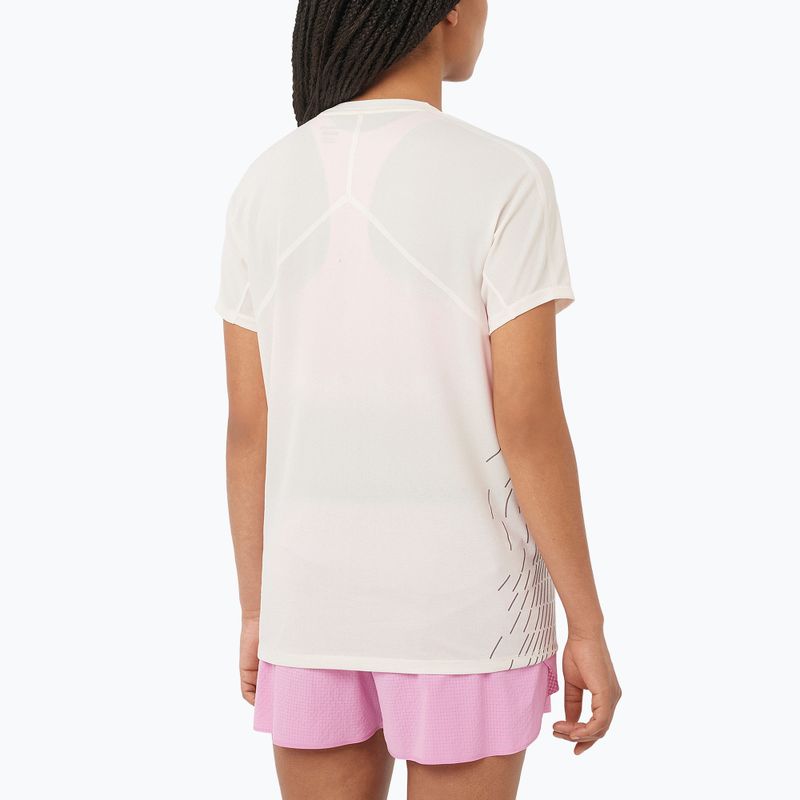 Moteriški bėgimo marškinėliai Salomon Sense Aero SS Tee GFX whisper white 3
