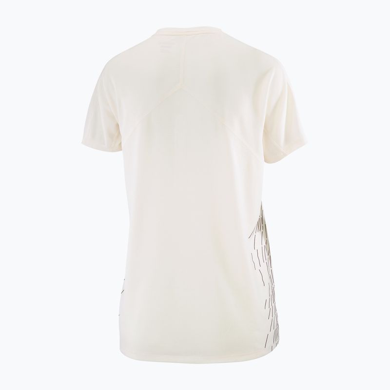 Moteriški bėgimo marškinėliai Salomon Sense Aero SS Tee GFX whisper white 6