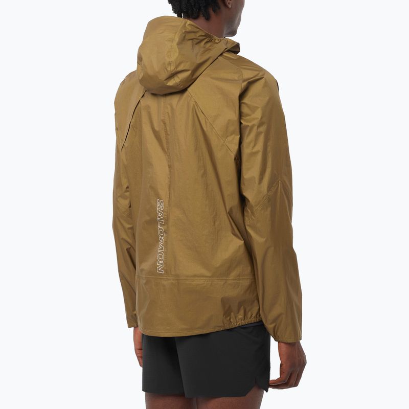 Vyriška bėgimo striukė Salomon Bonatti Waterproof brilliant olive 2