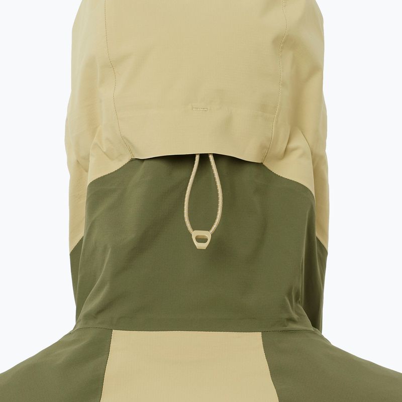 Vyriška softshell striukė Salomon Outherpath Pro 2.5 l pilkai žalia/vynuogių lapas 3