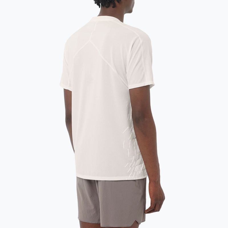 Vyriški bėgimo marškinėliai Salomon Sense Aero GFX whisper white 2