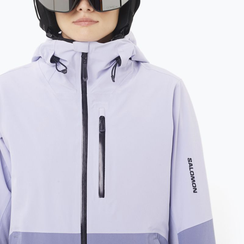 Moteriška slidinėjimo striukė Salomon Highland cosmic sky/blue granite 3