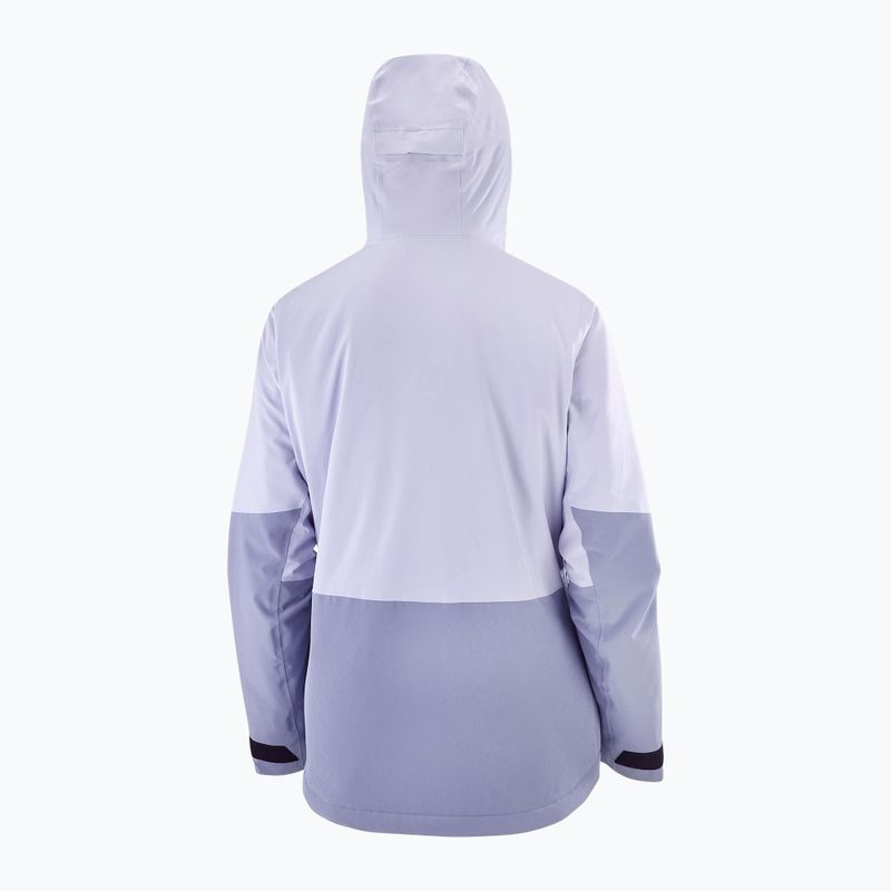 Moteriška slidinėjimo striukė Salomon Highland cosmic sky/blue granite 8