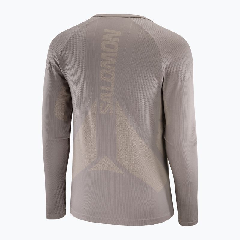 Vyriški bėgimo marškinėliai ilgomis rankovėmis Salomon Sense Aero Seamless Tee iron 4