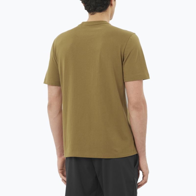 Vyriški marškinėliai Salomon Logo brilliant olive 2