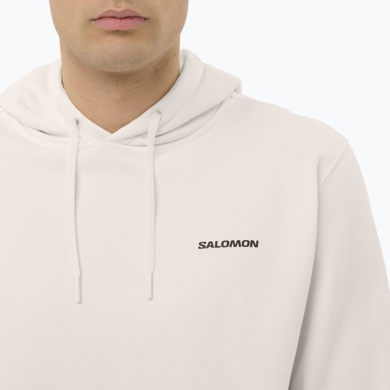Vyriškas džemperis Salomon Chest Logo Hoodie whisper white 3