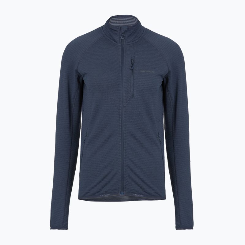 Moteriškas flisinis džemperis Salomon Lightwarm Full Zip blue nights 5