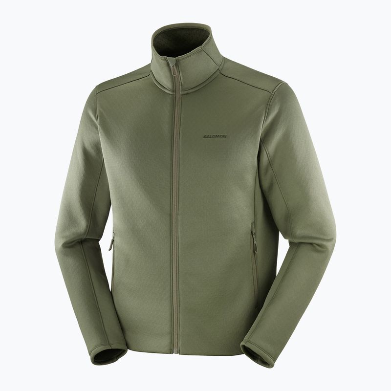 Vyriškas džemperis Salomon Outline Warm Fleece Full Zip grape leaf 6