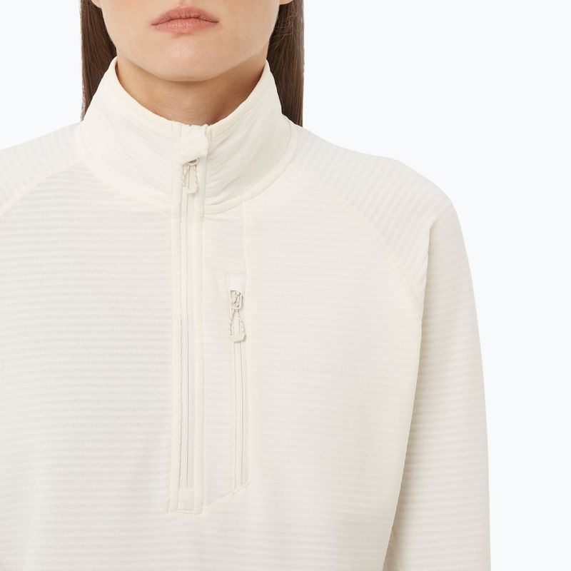 Moteriškas žygio džemperis Salomon Essential Lightwarm Half Zip whisper white 3