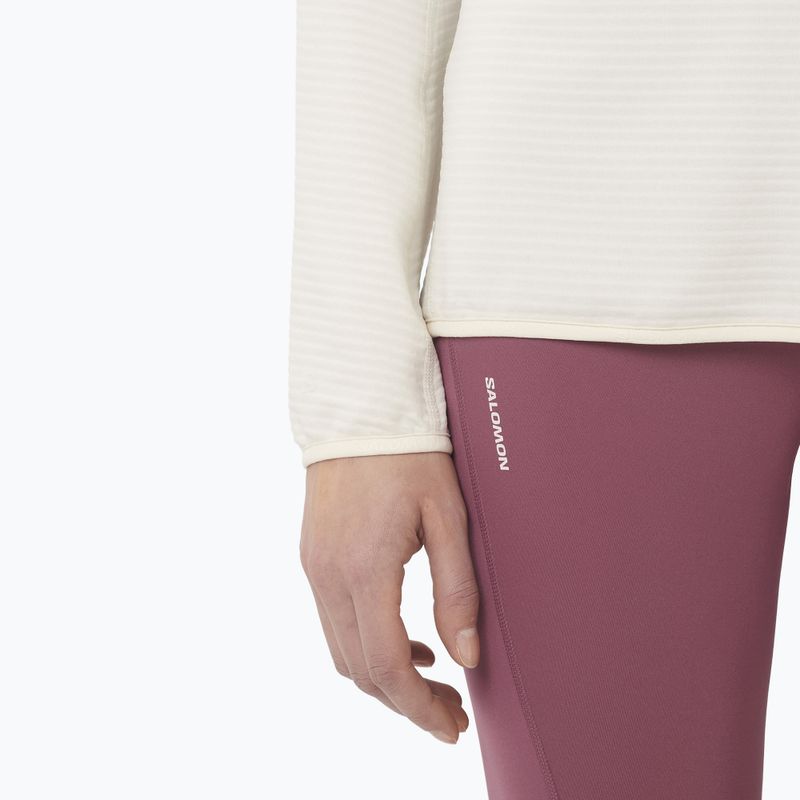 Moteriškas žygio džemperis Salomon Essential Lightwarm Half Zip whisper white 4