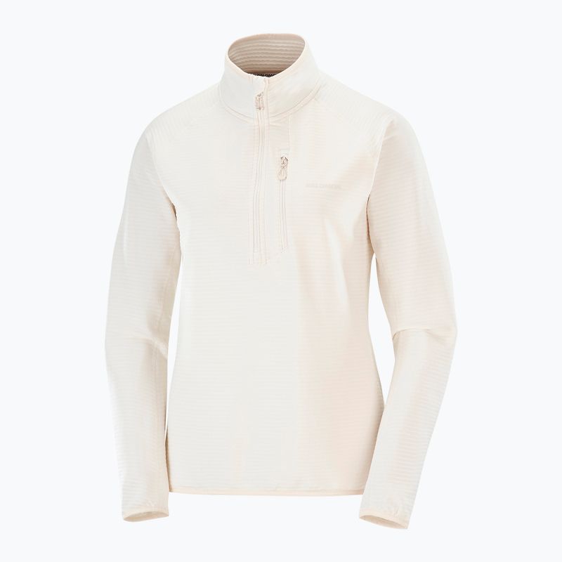 Moteriškas žygio džemperis Salomon Essential Lightwarm Half Zip whisper white 5