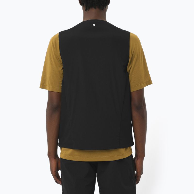 Salomon Mountain Flex Hybrid tamsiai juoda bėgimo liemenė 2