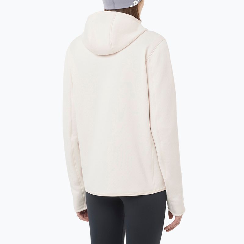 Moteriškas džemperis Salomon Outline Warm Fleece Hoodie whisper white 2