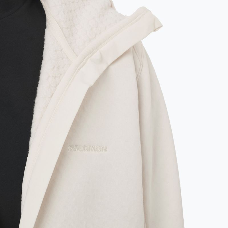 Moteriškas džemperis Salomon Outline Warm Fleece Hoodie whisper white 3