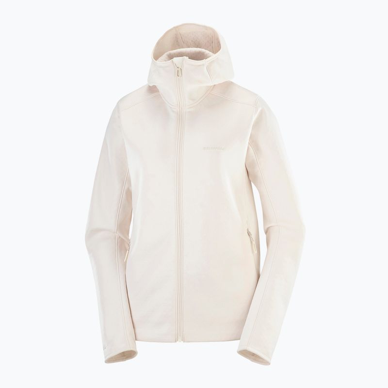 Moteriškas džemperis Salomon Outline Warm Fleece Hoodie whisper white 4