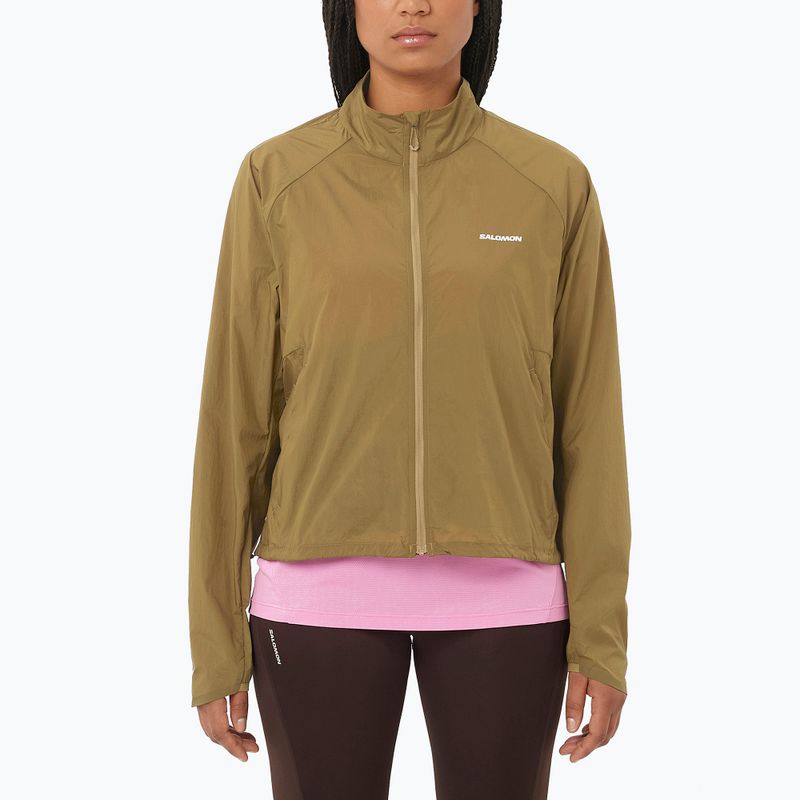 Moteriška bėgimo striukė Salomon Shakeout Fly brilliant olive