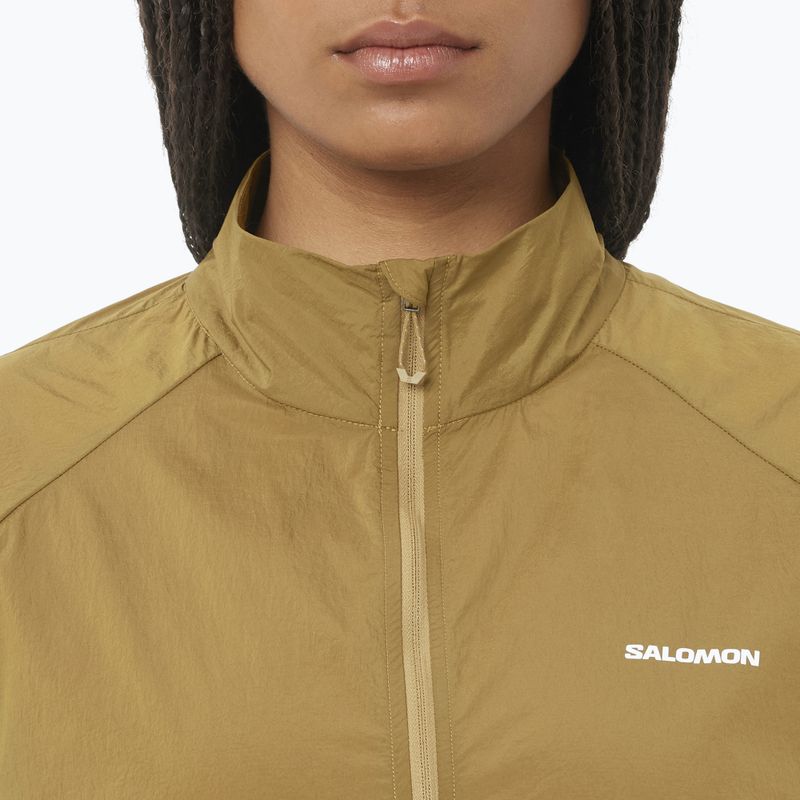 Moteriška bėgimo striukė Salomon Shakeout Fly brilliant olive 3