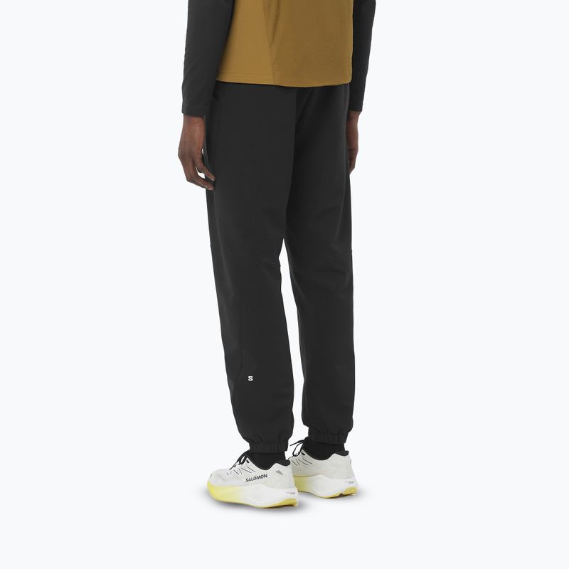 Vyriškos bėgimo kelnės Salomon Shakeout Hexaflow deep black 2