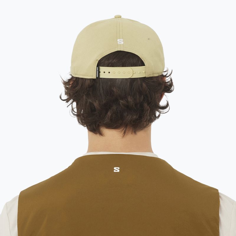 Kepuraitė su snapeliu Salomon Logo Flat gray green 5