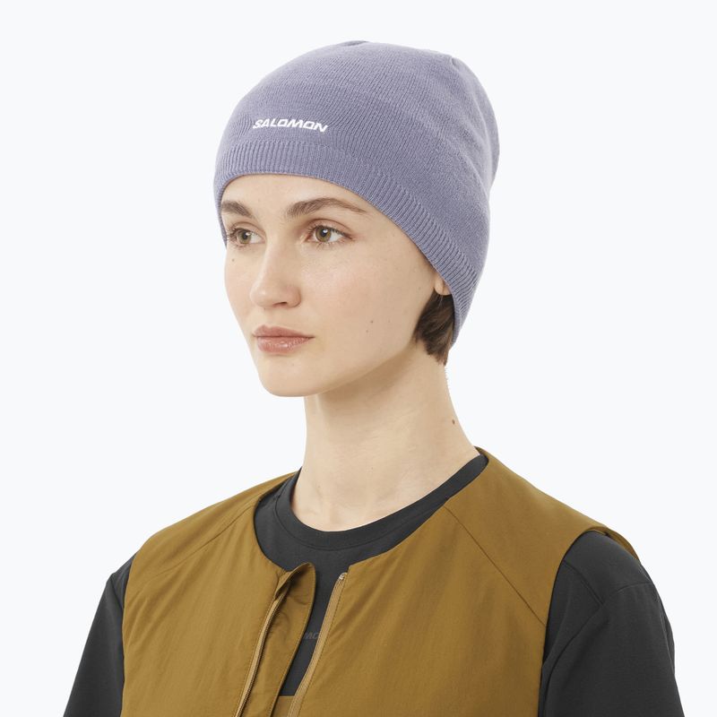 Žieminė kepurė Salomon Beanie blue granite 3